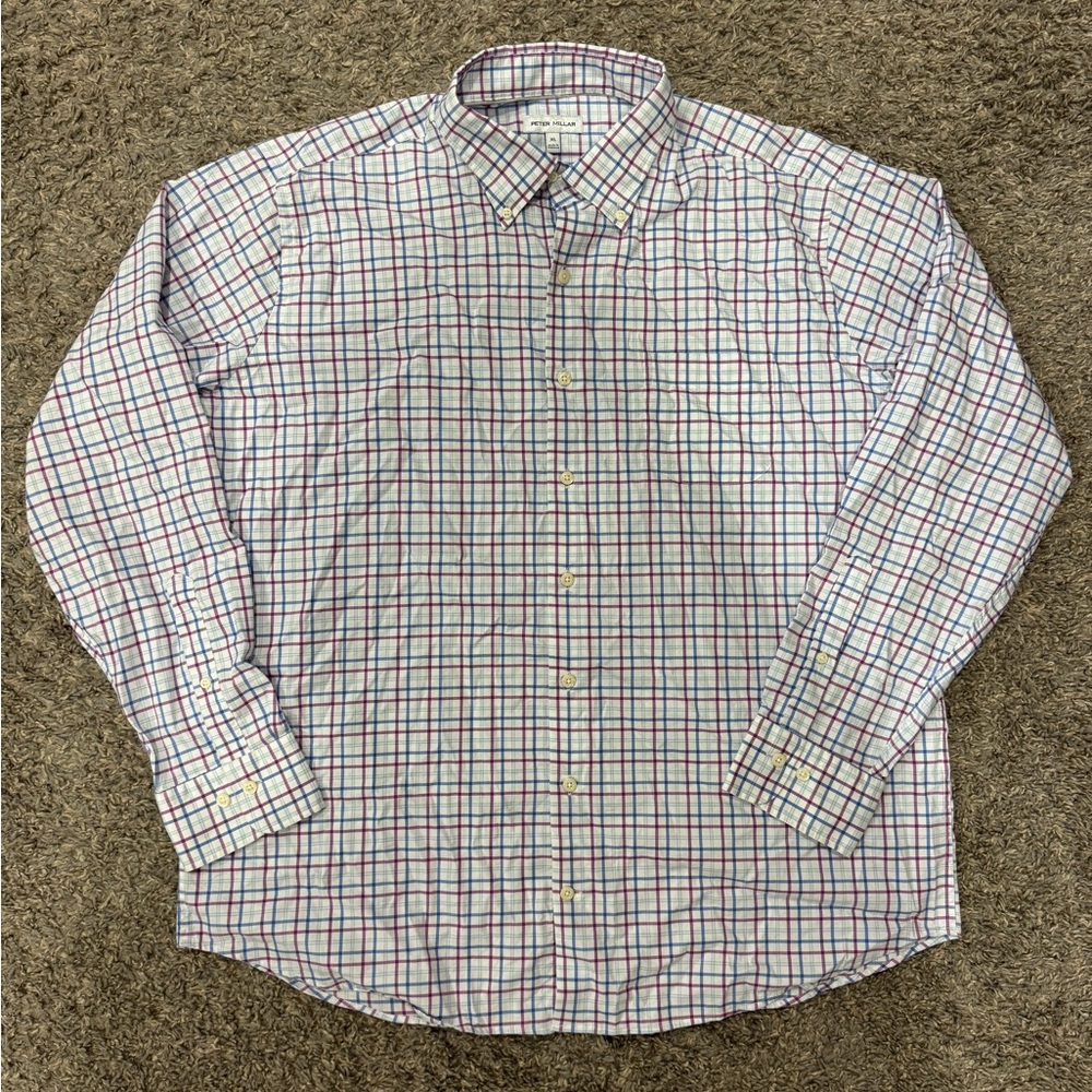 Peter Millar Men's Plaid Button Down Shirt